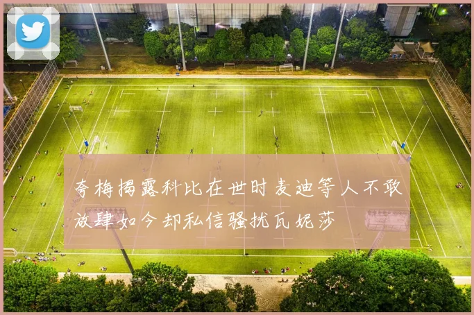 夸梅揭露科比在世时麦迪等人不敢放肆如今却私信骚扰瓦妮莎